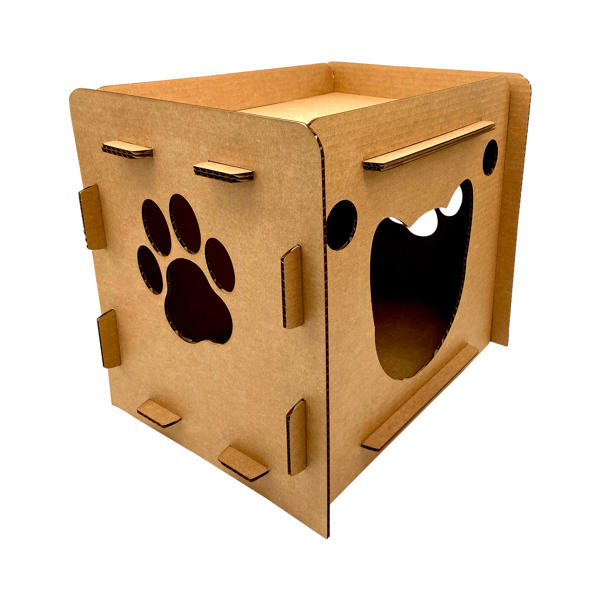 Cardboard dog outlet crate