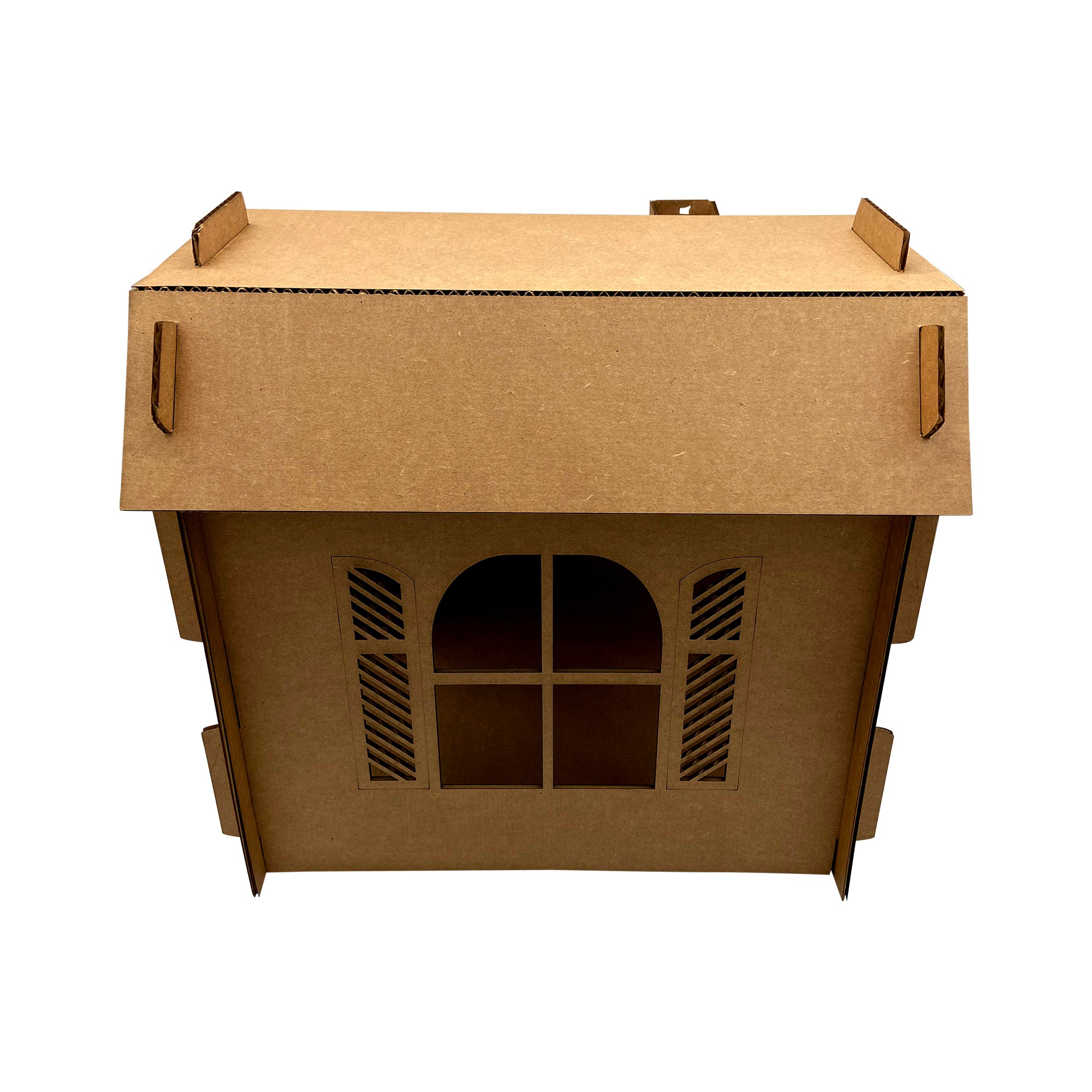 Cardboard haunted 2024 house for cats